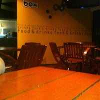 Photo taken at BOX Food &amp; Drinks by Javier A. on 7/18/2012
