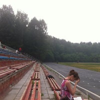 Photo taken at Стадион НГУ by Mariya N. on 7/4/2012