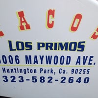 Photo taken at Tacos Los Primos by M. D. on 7/6/2012