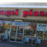 Photo taken at Bagel Plaza by Tom V. on 4/19/2012