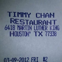 Photo taken at The Original Timmy Chan by Dre M. on 3/10/2012
