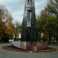 Photo taken at Vincas Kudirka monument by Julija L. on 10/6/2011