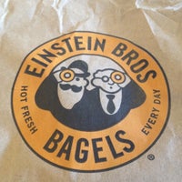Photo taken at Einstein Bros Bagels by Deanna B. on 6/7/2012