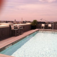 Photo taken at Yale West Rooftop Pool by Alyssa A. on 6/11/2012