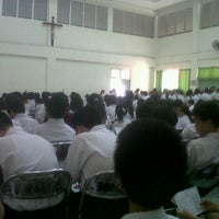 Photo taken at SMP Santo Yoseph by Victor Tiada Tara on 8/16/2012