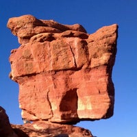 Balanced Rock At Garden Of The Gods Aussichtspunkt In Colorado