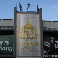 Photo taken at Lumpinee Boxing Stadium by Rembrandt Hotel Bangkok on 5/4/2012