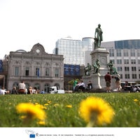 Photo taken at Luxemburgplein / Place du Luxembourg by European Parliament on 3/9/2012