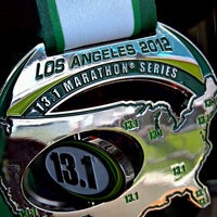 Photo taken at 13.1 LA Marathon by Ijaz A. on 1/16/2012