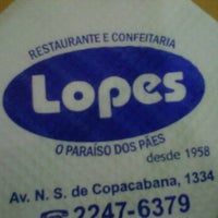 Photo taken at Restaurante e Confeitaria Lopes by Danilo de Castro P. on 3/31/2012