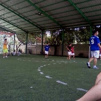 Photo taken at Mega futsal kemangisan by Arieffan H. on 3/7/2012