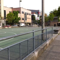 Photo taken at Cal Anderson Basketball Court by Mick P. on 5/8/2012