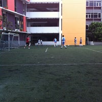 Photo taken at Bina bangsa school stadium by Fredy W. on 2/19/2012