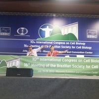 Photo taken at 10th International Congress On Cell Biology by Aristeu S. on 7/29/2012