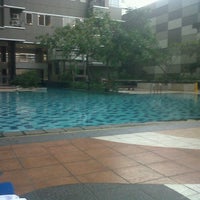 Photo taken at Poolside Tower A - Sudirman Park Apartment by Hanssen H. on 7/7/2012