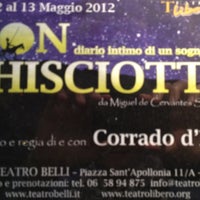 Снимок сделан в Teatro Belli пользователем Erasmo P. 5/10/2012