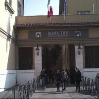Photo taken at Universita Roma Tre by Elia S. on 2/13/2012
