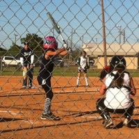 Photo taken at Bayland Park Little League by Tara T. on 4/21/2012
