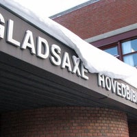 Photo taken at Gladsaxe Hovedbibliotek by Esben F. on 1/4/2011
