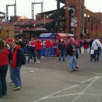 Photo taken at St Louis Cardinals Ballpark Village World Series Rally by Woody C. on 10/27/2011