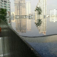 Photo taken at I Residence&#39;s Roof Top Swimming Pool by Goh B. on 3/14/2012