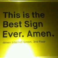 Photo taken at Amen World HQ by kosmar k. on 10/26/2011