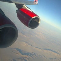 Photo taken at Virgin Atlantic Flight 023 to Los Angeles by Kris F. on 9/1/2011
