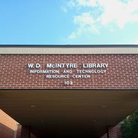 Photo taken at McIntyre Library by Santiago D. on 7/13/2012