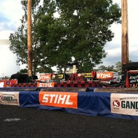 Photo taken at Lumberjack Show Stage -MN State Fair by Nathan L. on 9/3/2011
