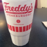Photo taken at Freddy&amp;#39;s Frozen Custard &amp;amp; Steakburgers by Shannon P. on 5/10/2012