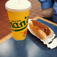 Photo taken at Nathan&#39;s Famous by Tabatha M. on 11/7/2011