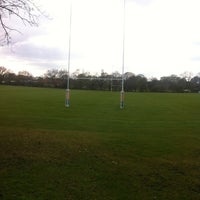 Photo taken at Old Allenyian Rugby Club by Florent A. on 4/14/2012