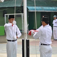 Photo taken at Lapangan SMAN 58 Jakarta by Azkar M. on 5/2/2011