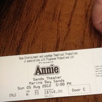 Photo taken at Annie The Musical by Angie C. on 8/5/2012
