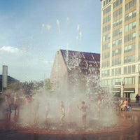 Photo taken at Fountain In Rose Kennedy Greenway by andre h. on 8/11/2012