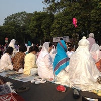 Photo taken at Bunderan Bhakti Mulya by Sari R. on 8/19/2012