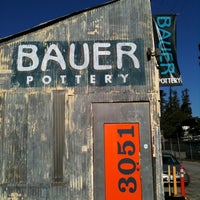 Photo taken at Bauer Pottery Showroom by RobTak on 1/29/2011