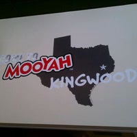 Photo taken at MOOYAH Burgers, Fries &amp;amp; Shakes by Megan B. on 4/29/2012