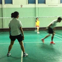 Photo taken at Navasri Badminton Court by Akerath A. on 6/21/2012