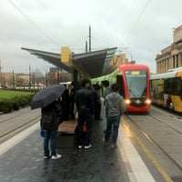 Photo taken at Victoria Square Tram Stop by Tim M. on 7/25/2012
