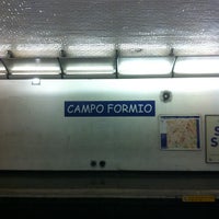 Photo taken at Métro Campo-Formio [5] by Daniel C. on 4/15/2012