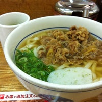 Photo taken at なか卯 浅草橋店 by Melissa May L. on 7/3/2012