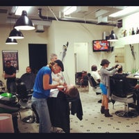 Photo taken at Mojo Barbershop by Marian L. on 3/14/2012