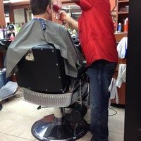 Photo taken at Mike&amp;#39;s Barber Shop by Raj S. on 11/28/2011