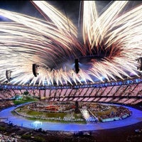 Photo taken at Olympics London 2012 Opening Ceremony by Jorge Arturo F. on 7/28/2012