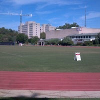 Photo taken at Reeves Athletic Complex and Greenberg Track by Andrew G. on 9/11/2012