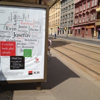 Photo taken at Bertramka (tram) by Evgeniya T. on 6/17/2012