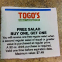 Photo taken at TOGO&amp;#39;S Sandwiches by Monaliza C. on 3/20/2012