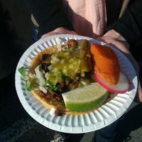 Photo taken at Taqueria Angelica&amp;#39;s Truck by sat p. on 1/14/2012