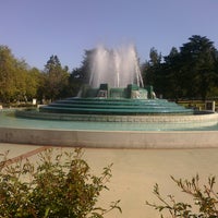 Photo taken at Mulholland Fountain by Mickey O. on 4/8/2011